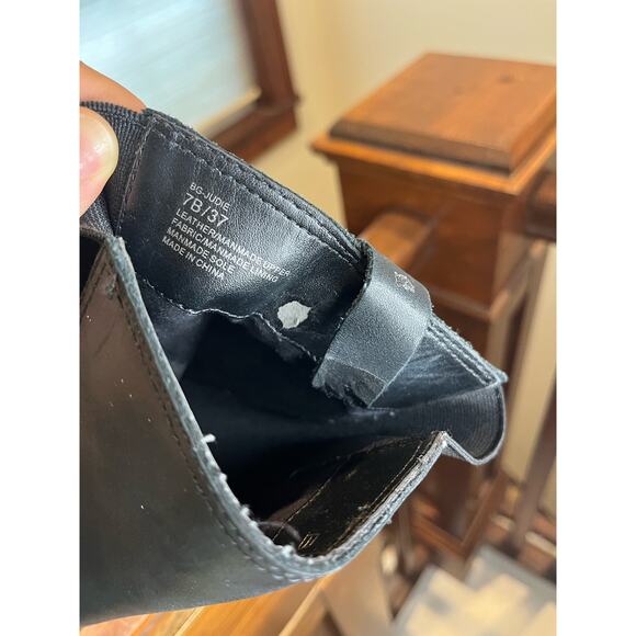 BCBG Judie Black Leather Riding Boot Size 7 - Picture 10 of 10